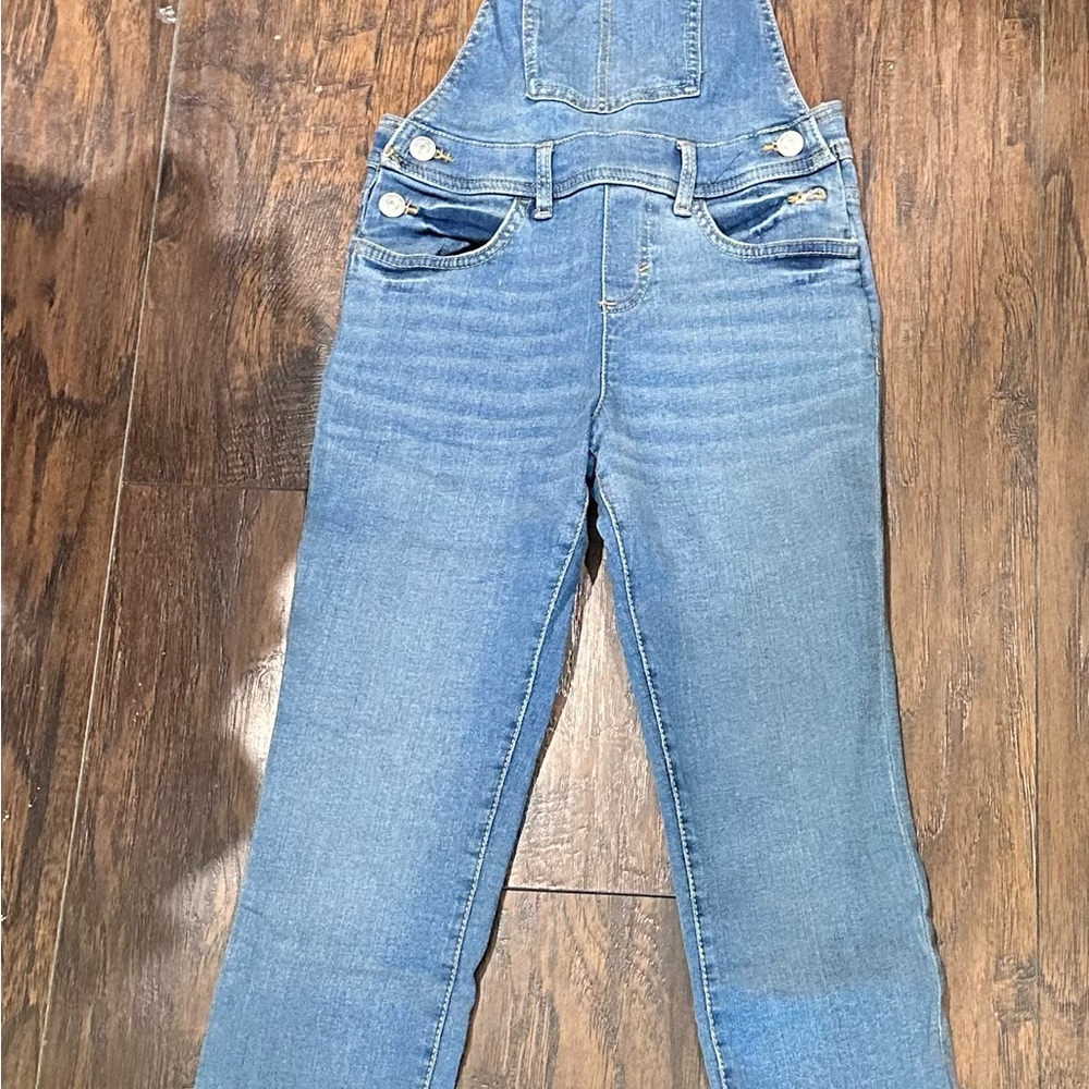 Girls size 8 Blue Denim Overalls